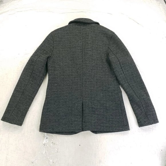 Legendary Goods Wool Blend Blazer Jacket Herringbone Mens Size Medium Gray - Picture 3 of 7